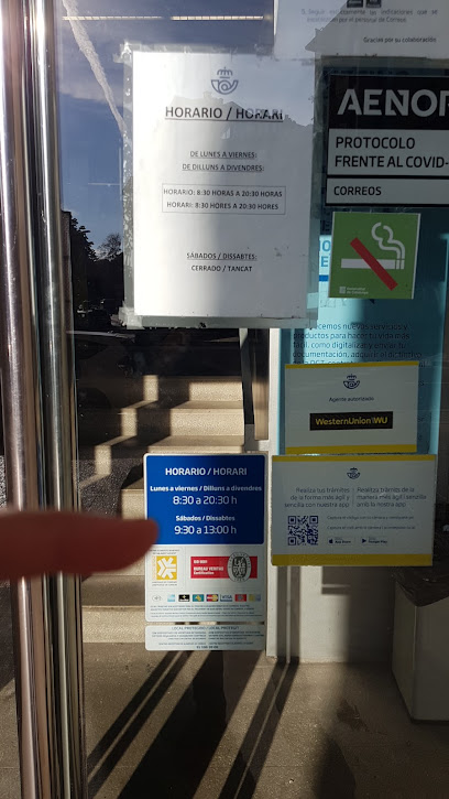 oficina mensajería Correos Gerona